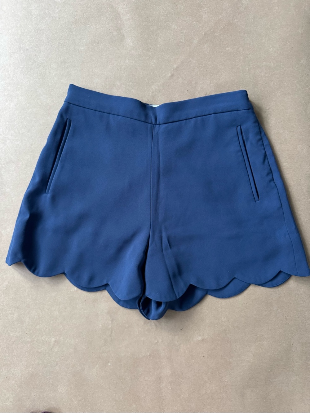 Wilfred Navy High Waist Tulip Shorts